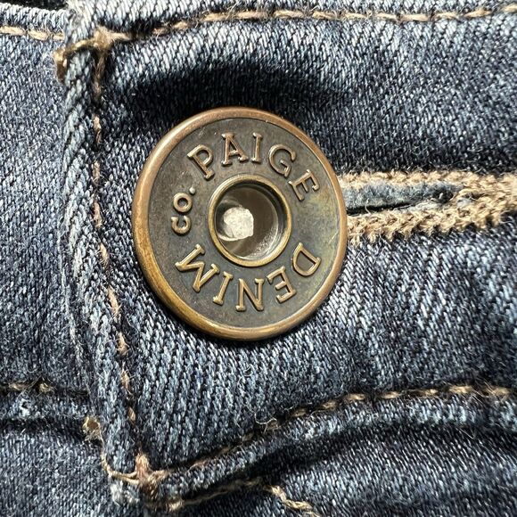 Paige Jeans Men’s 34x32 Dark Blue Slim Straight Classic Fit Soft Stretch Denim - Picture 8 of 14